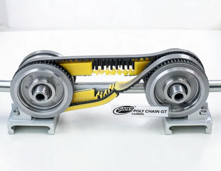 Poly Chain synchronous belt drive assembly